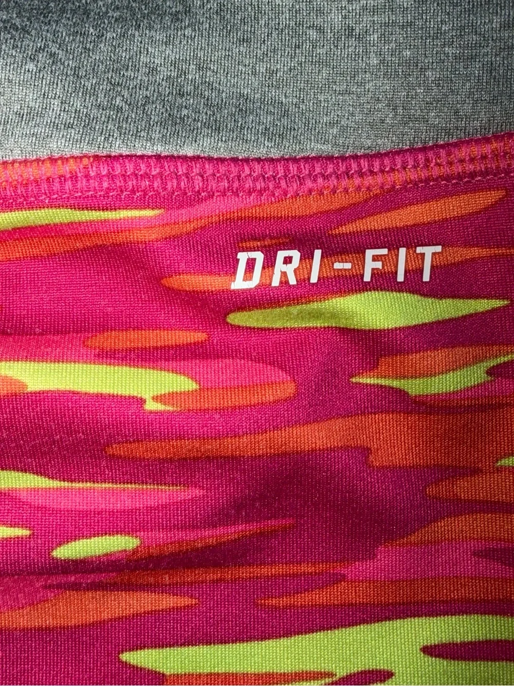 Nike Dri-Fit Little Girls Multicolor Bright Camo Athletic Leggings Size 3T
